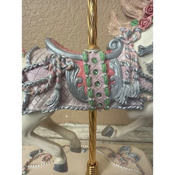San Francisco Music Box Co Vanessa Carousel Horse Music Box Maureen Drdak Ltd Ed - Picture 12 of 17